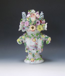 A massive Longton Hall vase