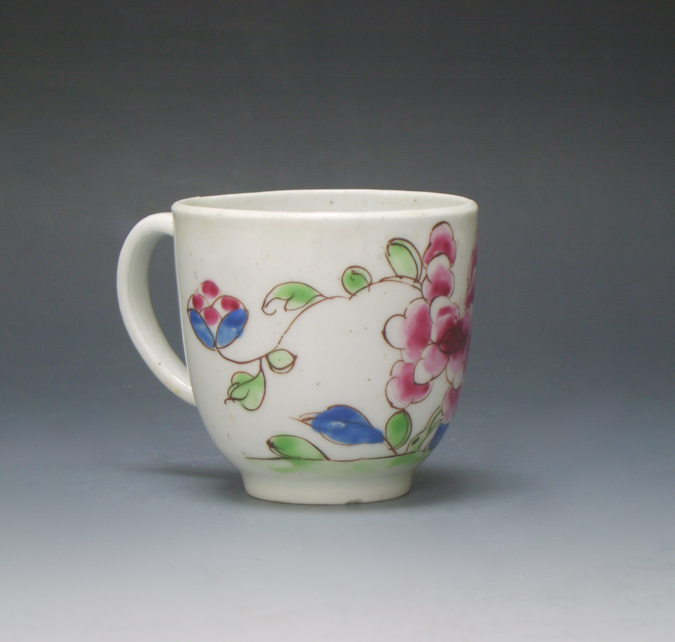 Bow porcelain coffee cup  English Porcelain 