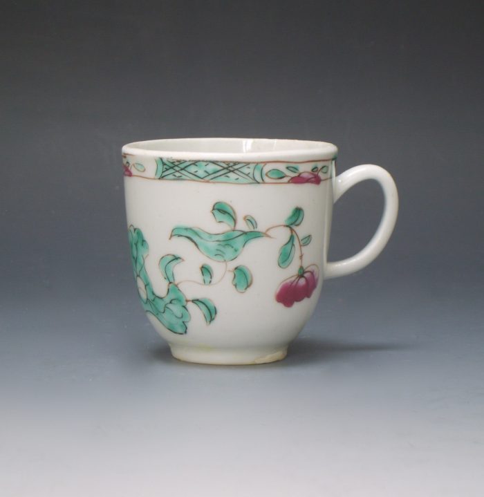 Bow porcelain coffee cup