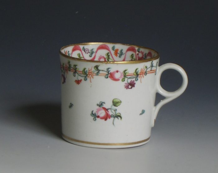 New Hall porcelain coffee can